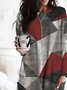 Cotton Blends Loosen Crew Neck Knitting Dress