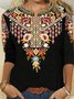 Crew Neck Loose Cotton Casual T-shirt