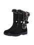 Simple Metal Wool Stitching And Velvet Warm Snow Snow Boots
