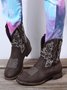 Retro Ethnic Embroidered Cowboy Cowboy Boot