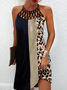 Leopard Crew Neck Loose Shorts