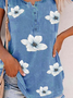 Floral Casual Crew Neck T-shirt