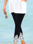 Solid Casual Jersey Leggings