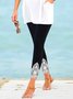 Solid Casual Jersey Leggings