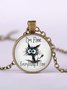 I'm Fina Graffiti Cat Time Jewel Necklace