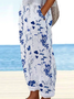 Loose Vacation Floral Trousers