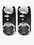 Casual Dog Print Knit Socks