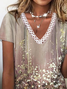 Jersey Loose Floral T-shirt
