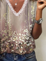 Jersey Loose Floral T-shirt