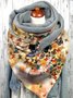 Casual Colorful Heart Pattern Triangle Scarf Windproof/warm
