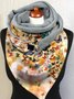 Casual Colorful Heart Pattern Triangle Scarf Windproof/warm