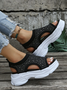 Plain Summer Sports Wearable Sports & Outdoor Mesh Fabric Plus Size Slip On Sports Sandals Sneakers for Women