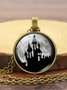 Women Vintage All Season Halloween Printing Party Crystal Crystal Vintage Style Pendant Necklaces Necklace