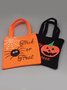 Women All Season Party Halloween Printing Wearable Party Halloween Tote Canvas Shopping Tote