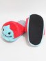 Women Halloween Spring Party Split Joint Flat Heel Closed Toe Fabric Rubber Toe-covered Slippers Living Room Slippers