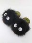 Women Autumn Party Halloween Party Closed Toe Plus Size Slip On Warmth Toe-covered Slippers Living Room Slippers