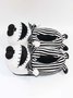 Striped Winter Party Split Joint Party Fabric Fabric Hot List Toe-covered Slippers Living Room Slippers for Women