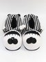 Striped Winter Party Split Joint Party Fabric Fabric Hot List Toe-covered Slippers Living Room Slippers for Women