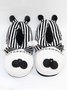 Striped Winter Party Split Joint Party Fabric Fabric Hot List Toe-covered Slippers Living Room Slippers for Women