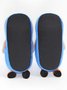 Striped Winter Party Split Joint Party Fabric Fabric Hot List Toe-covered Slippers Living Room Slippers for Women