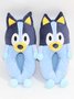 Striped Winter Party Split Joint Party Fabric Fabric Hot List Toe-covered Slippers Living Room Slippers for Women