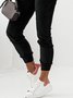 Plain Sports Autumn Natural Lightweight Micro-Elasticity Jersey Straight pants H-Line Sweatpants for Women