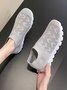 Geometric Lightweight Soft Sole Non-Slip Flyknit Sneakers
