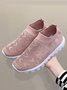 Geometric Lightweight Soft Sole Non-Slip Flyknit Sneakers