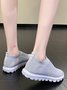 Geometric Lightweight Soft Sole Non-Slip Flyknit Sneakers