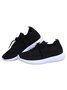 Plain Color Simple Casual Soft Flyknit Sneakers