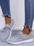 Plain Color Simple Casual Soft Flyknit Sneakers