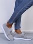 Plain Color Simple Casual Soft Flyknit Sneakers