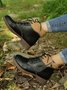 Casual Simple Plain Upgraded Martin Combat Combat Boots
