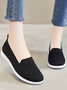 Round Toe Breathable Mesh Flat Heel Soft Sole Comfortable Lightweight Casual Sneakers