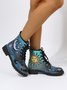 Sun and Luna Abstract Graphic Booties