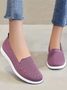 Round Toe Breathable Mesh Flat Heel Soft Sole Comfortable Lightweight Casual Sneakers
