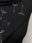 Women's Dandelion Print Triangle Scarf Casual Mature