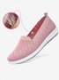 Round Toe Breathable Mesh Flat Heel Soft Sole Comfortable Lightweight Casual Sneakers