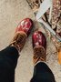Glitter Leopard Contrast Panel Duck Bill Rain Boots