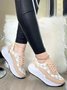 Vintage Old Check Casual Platform Shoes