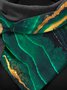 3D Pattern Green Stone Texture Triangle Scarf Autumn Winter Daily Matching