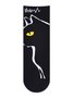 Casual Simple Black Cat Pattern Socks