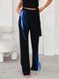 Jersey Ombre Printed Loose Casual Trousers