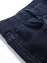 Tight Casual High Elasticity Fleece Thermal Jeans