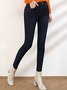 Tight Casual High Elasticity Fleece Thermal Jeans