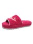 Alphabet NICE Embroidered Furry Slippers