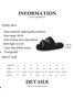Alphabet NICE Embroidered Furry Slippers