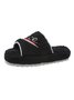 Alphabet NICE Embroidered Furry Slippers