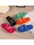 Alphabet NICE Embroidered Furry Slippers