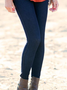 Women Casual Plain Autumn High Elasticity Daily Standard Legging S-Line Regular Jeans